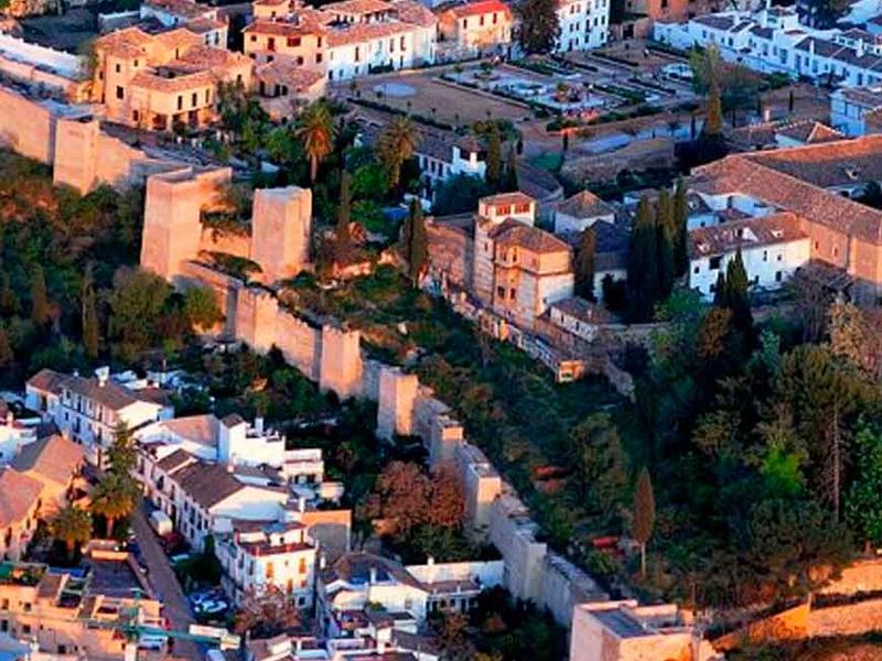 Vista del barrio del Albaicín en Granada