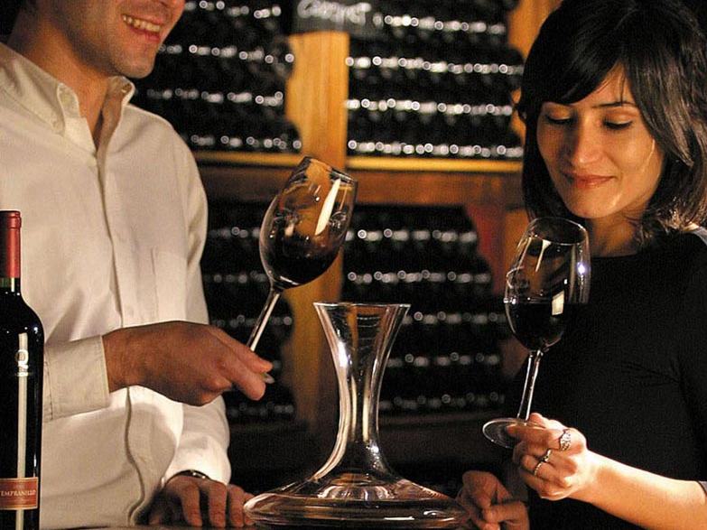 Barricas de vino en una bodega